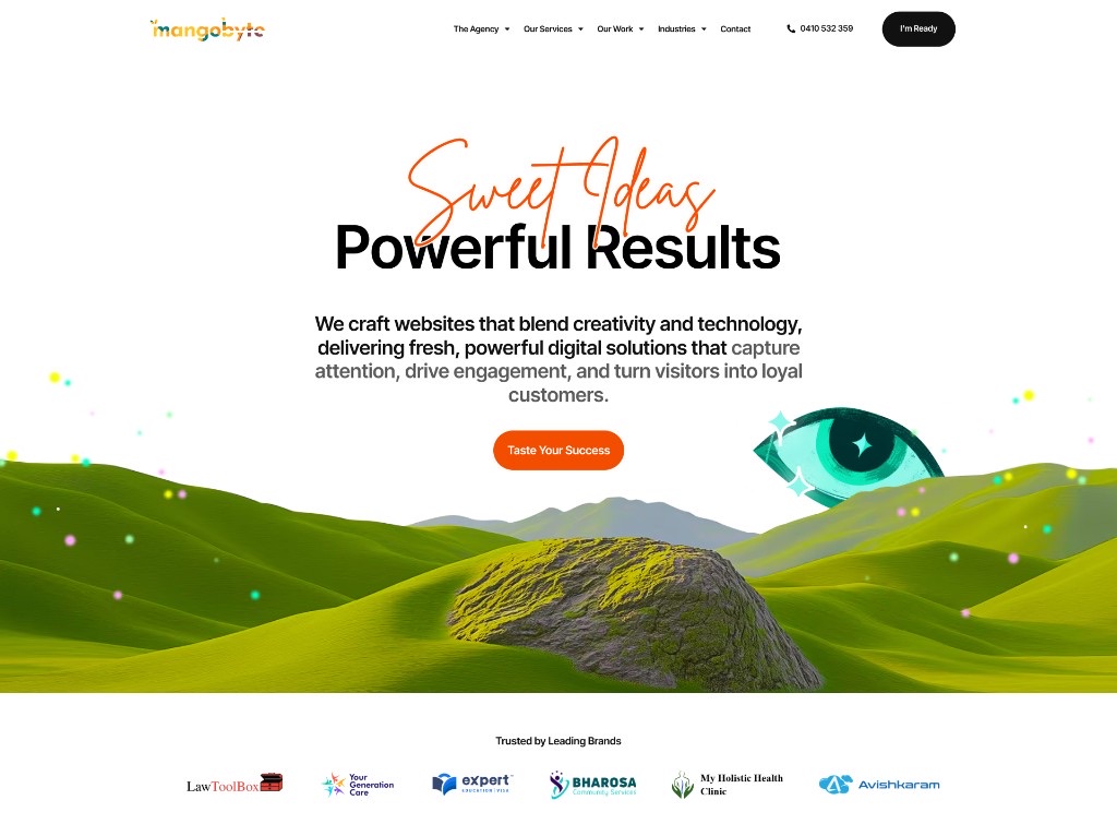 Homepage of Mangobyte Digital