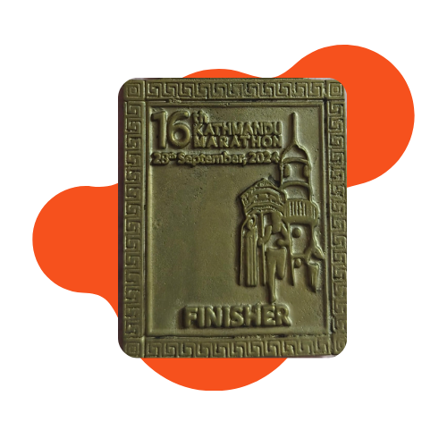 16th Kathmandu Marathon finisher medal