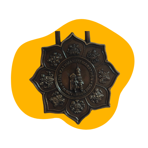 17th Kathmandu Marathon finisher medal