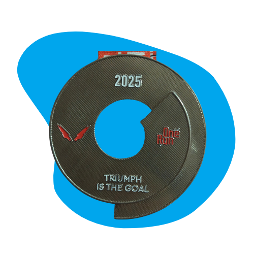 One Run finisher medal